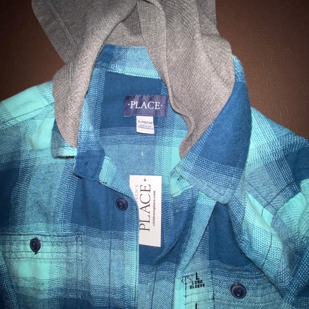 Always flannel with hood brand new